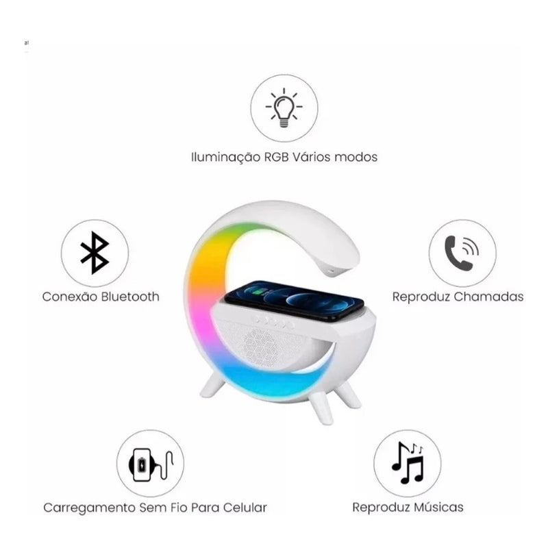 Luminária Smart G - Speaker multifuncional