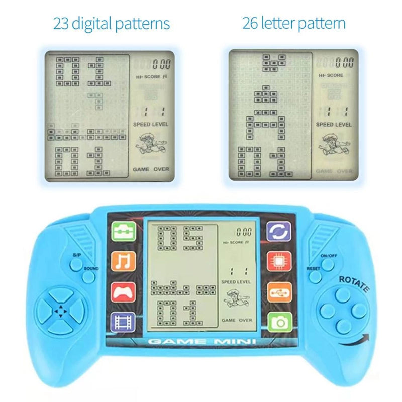HW 3.5 Inch Tela Grande Portátil Retro Gaming Para Tetris Console De Bolso Nostalgic Pocket Crianças Kids Game Toys M3U2